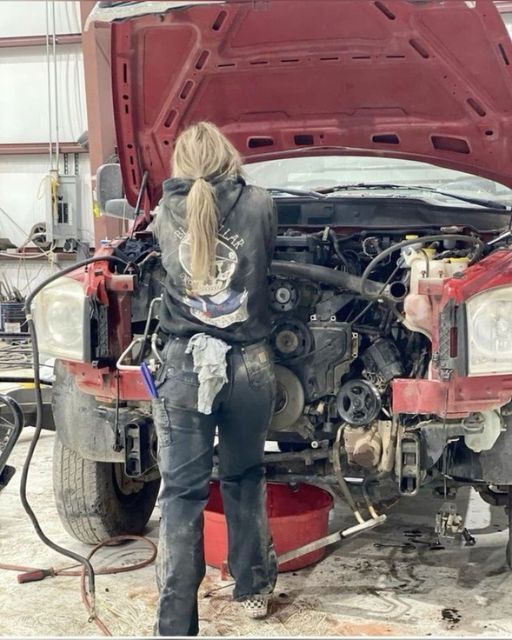 The new girl mechanic was harassed by the guys, and the next day she pulled up in a Bugatti and said something that astounded us.
