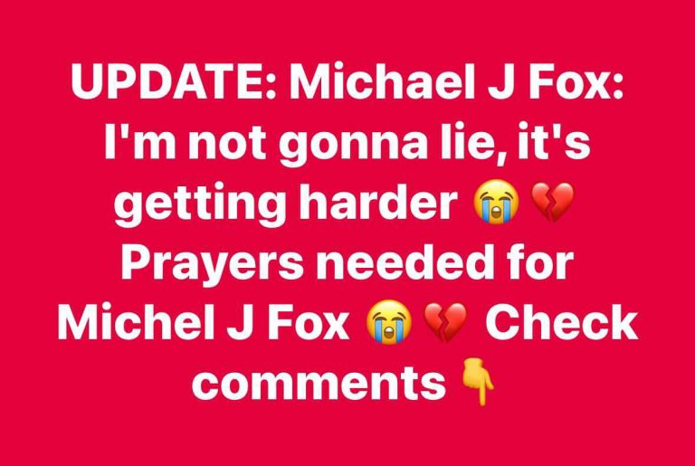 UPDATE: Michael J Fox: I’m not gonna lie, it’s getting harder Prayers needed for Michel J Fox Check comments