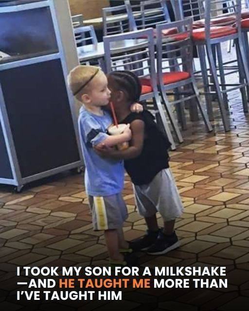 My son taught me more than I had taught him when we went out for milkshakes
